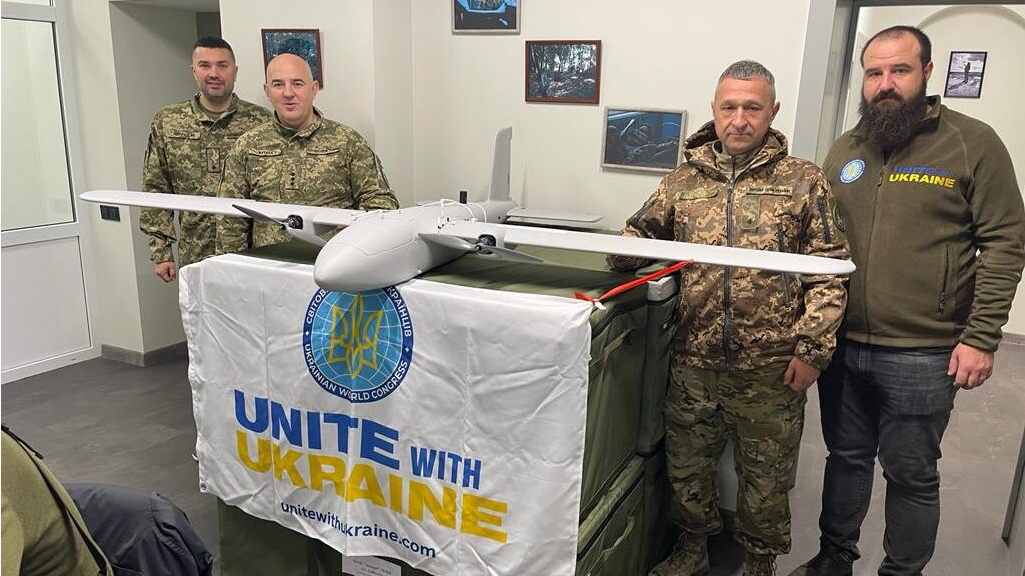 Світовий конгрес українців доставив 15 дронів для ЗСУ