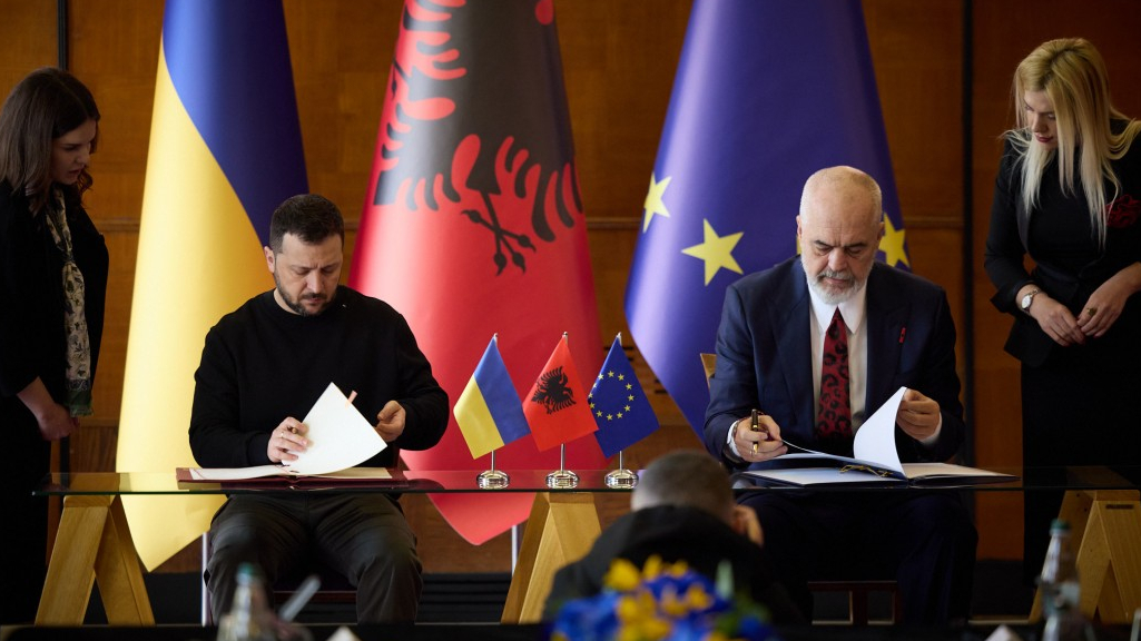 Володимир Зеленський та Еді Рама підписали Договір про дружбу та співробітництво між Україною та Албанією