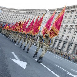 Відбулось перше тренування військового параду з нагоди річниці Незалежності України